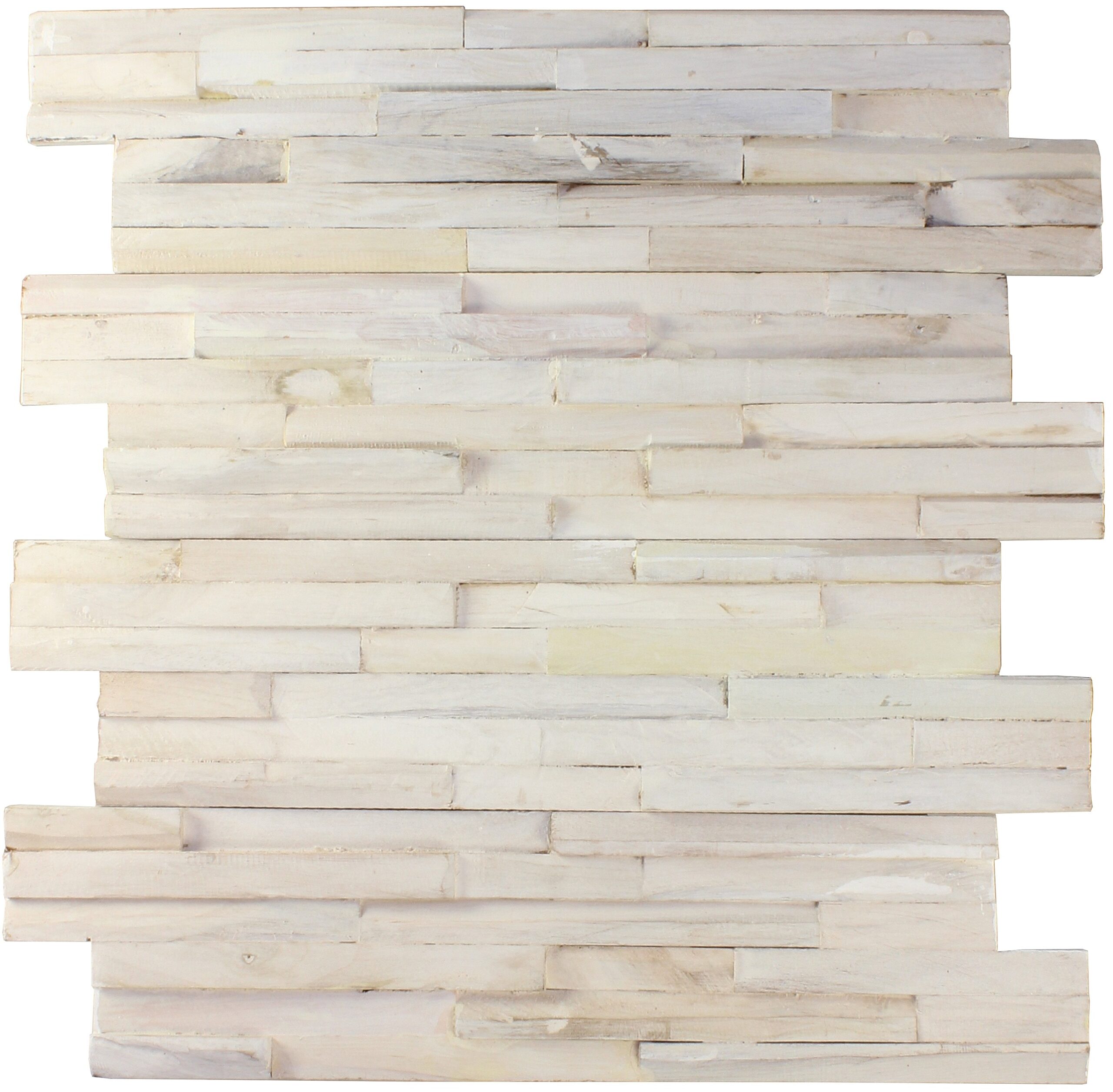 Tegel Houtstrip Nostalgia Wit Teak Hout 15×60 cm, artikelcode 3001001